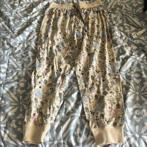 Disney Women's Pajama Pants - Cream and Blue, Eeyore